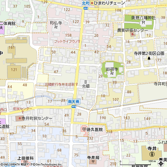 寺井支店（根上支店内）付近の地図